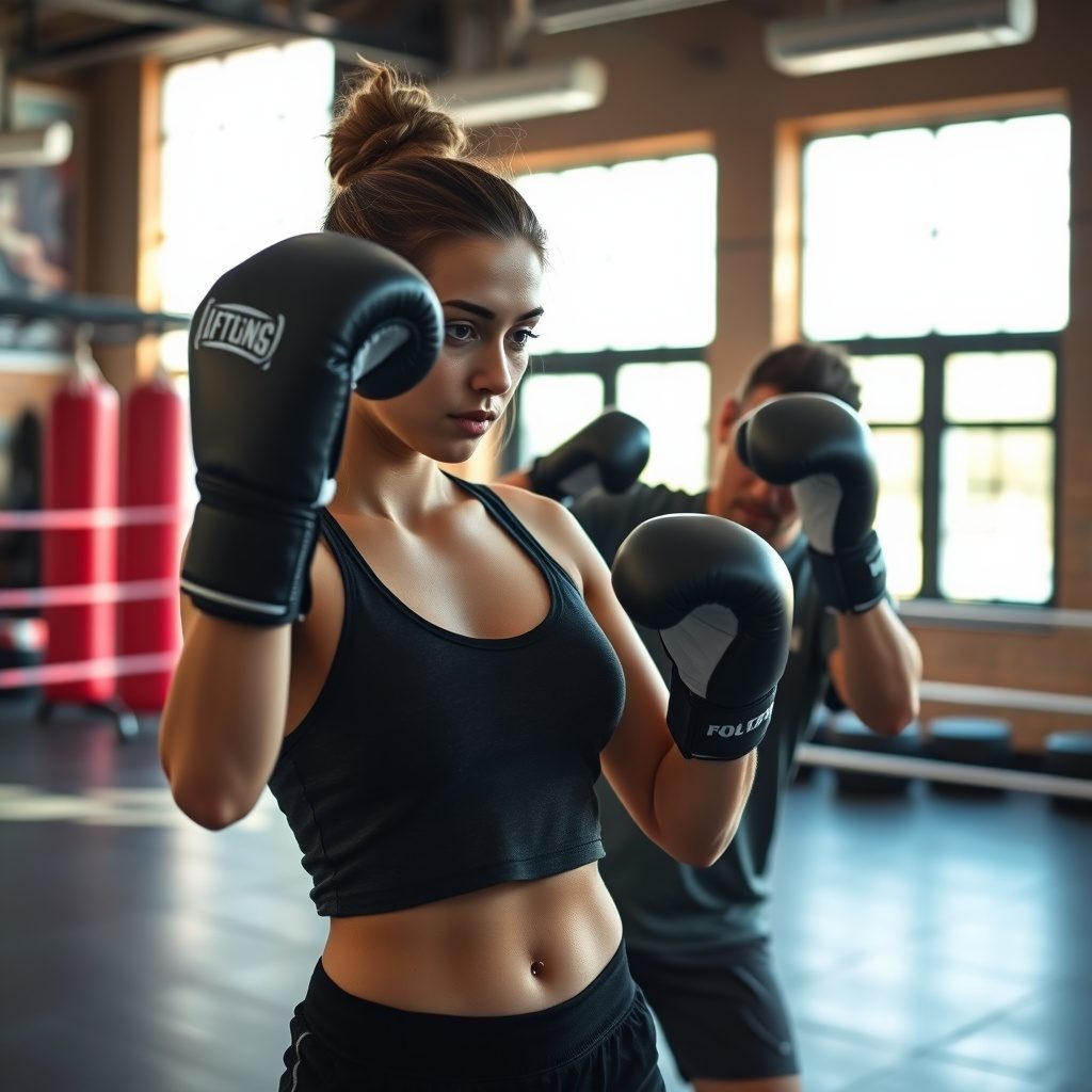 Introductory boxing class